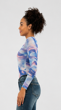 TREND - Darla Abstract Top
