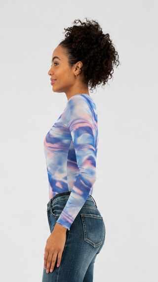 TREND - Darla Abstract Top