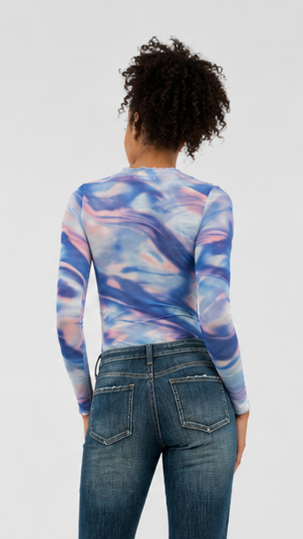 TREND - Darla Abstract Top