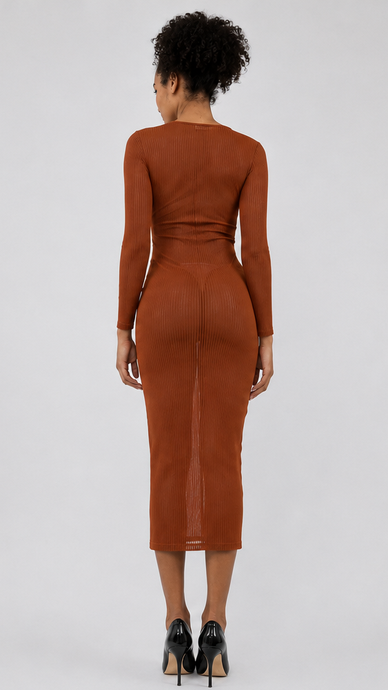 Raina Sheer Midi Dress