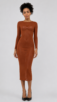 Raina Sheer Midi Dress