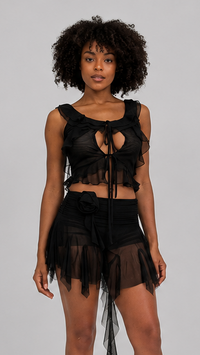 Vanessa Ruffle Crop Top