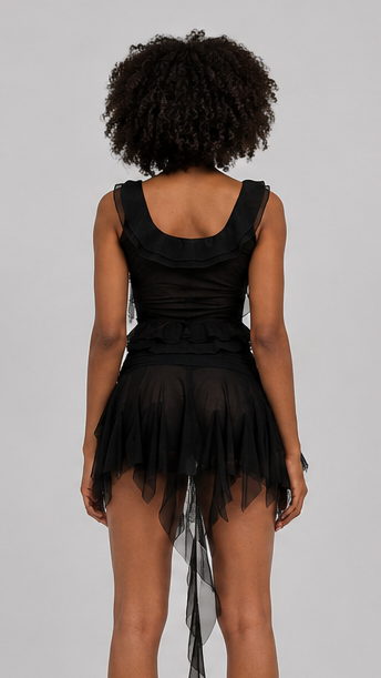 Vanessa Ruffle Crop Top