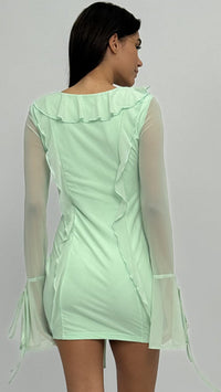 Minivestido con volantes Kenzie