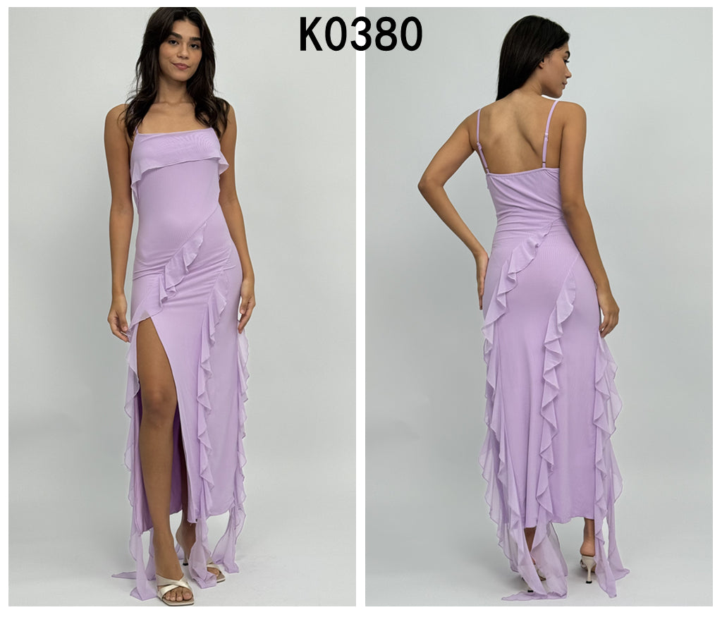 Lily Ruffle Maxi Dress