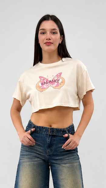 TREND - Balance Cropped T-Shirt