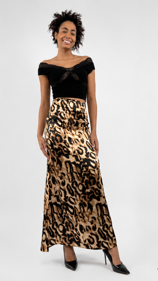 TREND - Cheetah Maxi Skirt