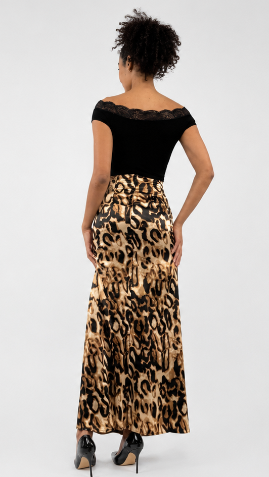 TREND - Cheetah Maxi Skirt
