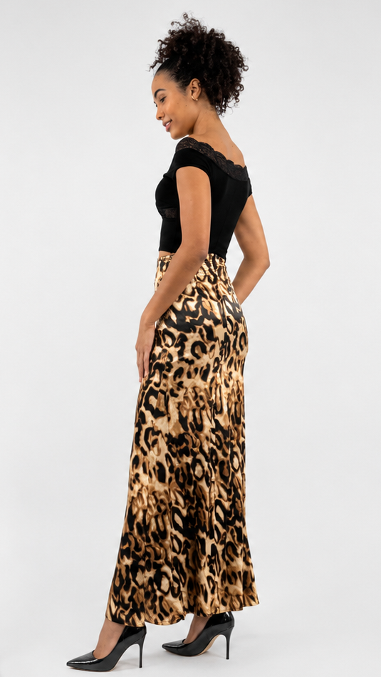 TREND - Cheetah Maxi Skirt