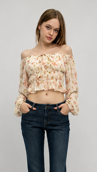 Floral Off Shoulder Top