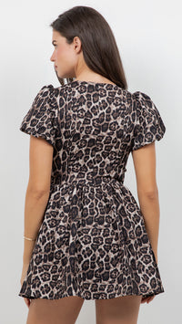 Clarke Leopard Print Dress