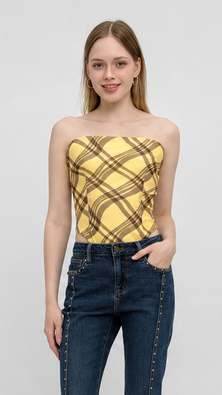 Clueless Plaid Bodysuit