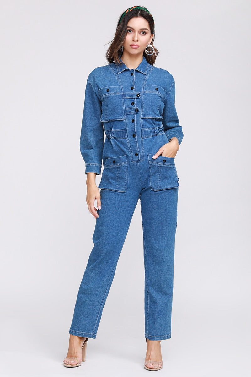 Amber Denim Jumpsuit