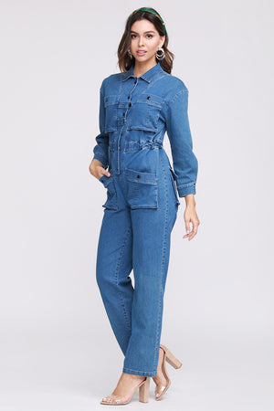 Amber Denim Jumpsuit