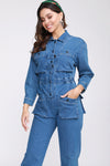 Amber Denim Jumpsuit