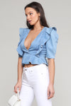 Susie Denim Top
