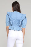 Susie Denim Top