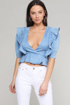 Susie Denim Top