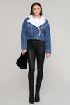 Mel Faux Fur Denim Jacket