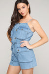 Mindy Denim Romper